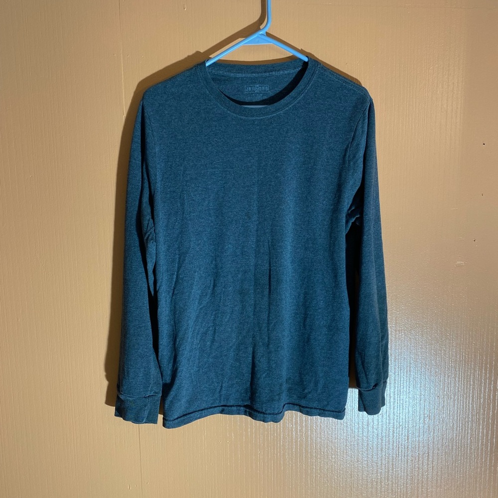 Jerzees Men’s Gray Long Sleeve T-Shirt | Size M
